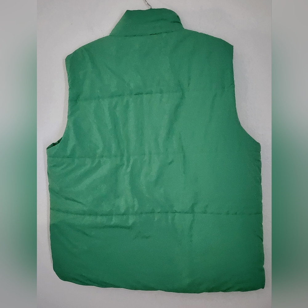 Vine & Love Puffer Vest Zipper Placket Snaps Pockets Sz L - Picture 8 of 9
